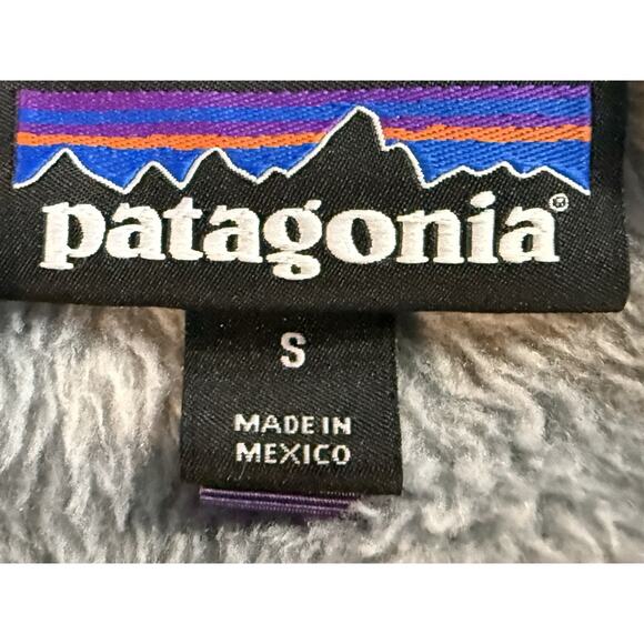 Patagonia Re-Tool Half Snap Pullover Womens Sz S Fleece Gray Purple Outdoor - Picture 5 of 10